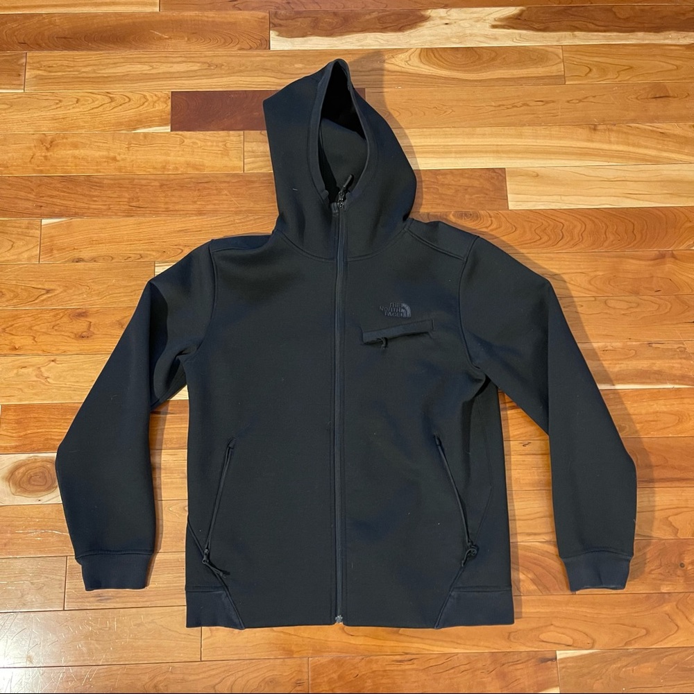 Black North Face Heavyweight Hoodie - Large